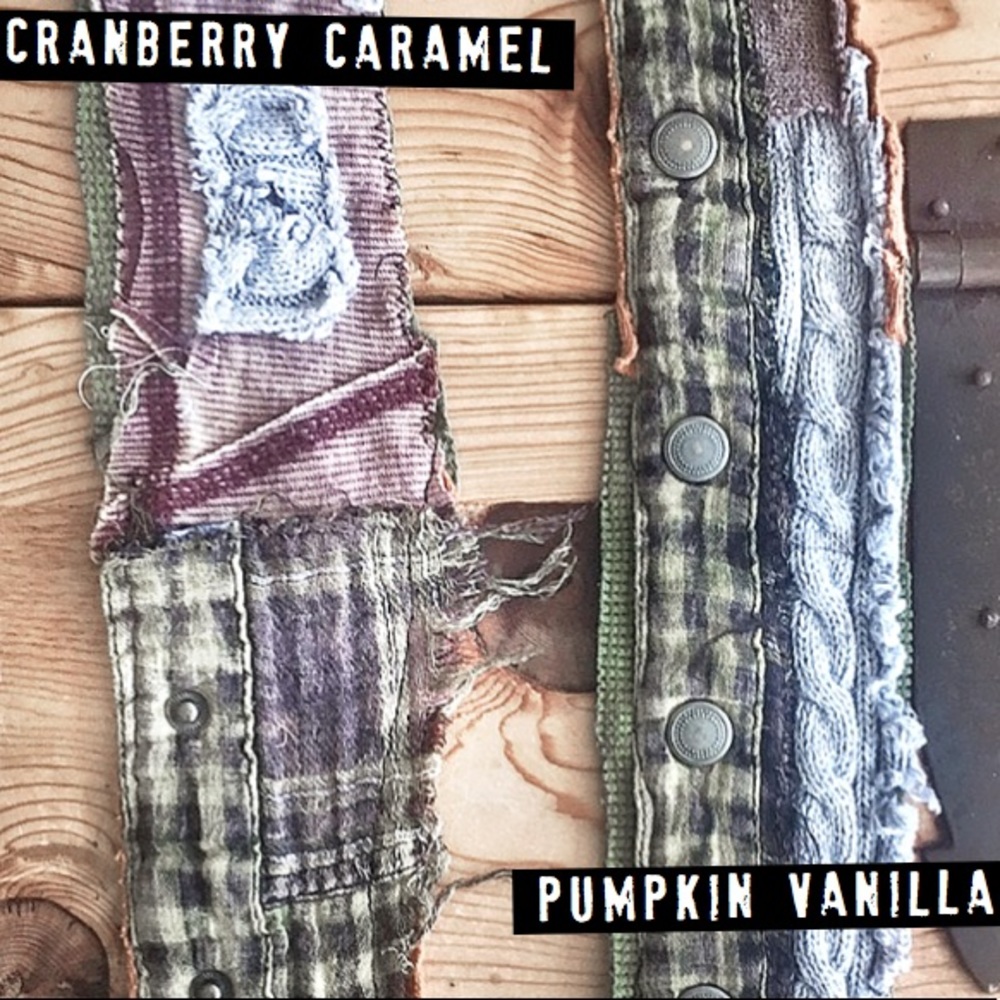 upcycled ragged bandana, fall colors - Picture 5 of 8